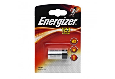 Energizer 123 3V Lithium Battery (CR123A / CR17345 / DL123A / EL123AP)